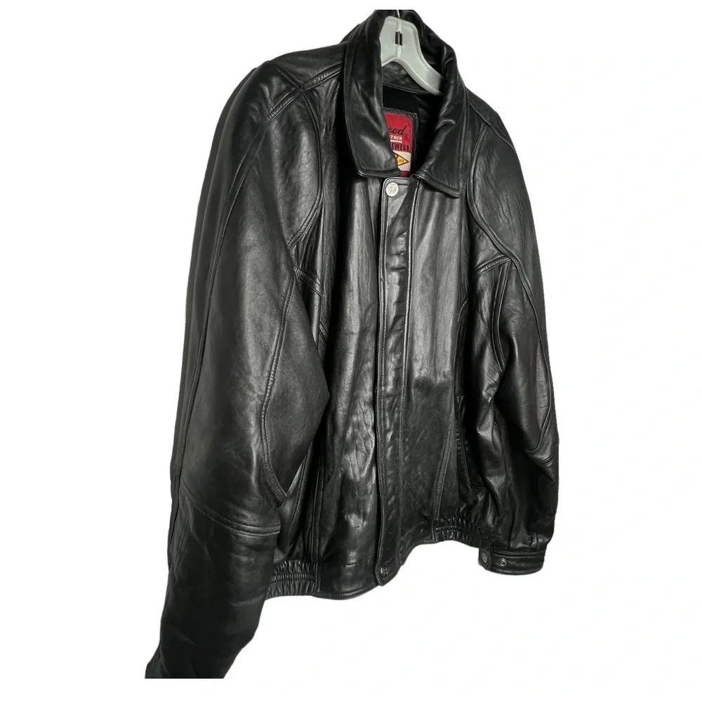 Vintage Reed Leather Sportswear‎ Black Jacket